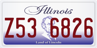 IL license plate Z536826