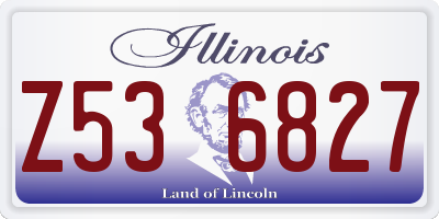 IL license plate Z536827