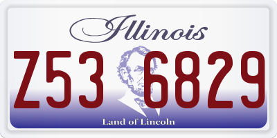 IL license plate Z536829
