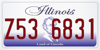 IL license plate Z536831