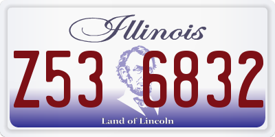 IL license plate Z536832