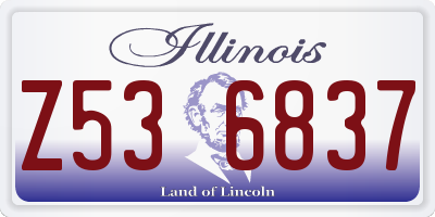 IL license plate Z536837