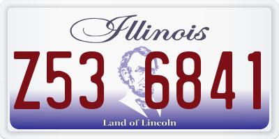 IL license plate Z536841