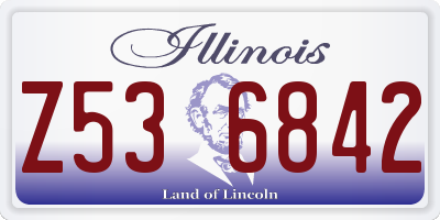 IL license plate Z536842