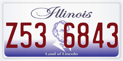 IL license plate Z536843