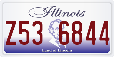 IL license plate Z536844