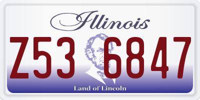 IL license plate Z536847