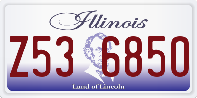 IL license plate Z536850