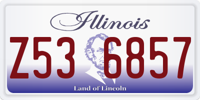 IL license plate Z536857