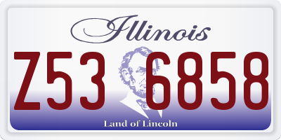 IL license plate Z536858