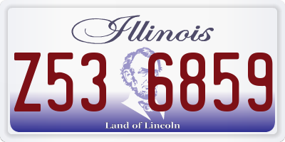 IL license plate Z536859