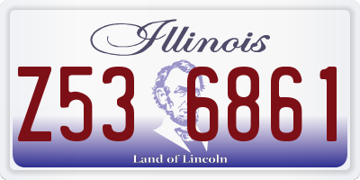 IL license plate Z536861