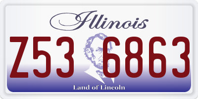 IL license plate Z536863