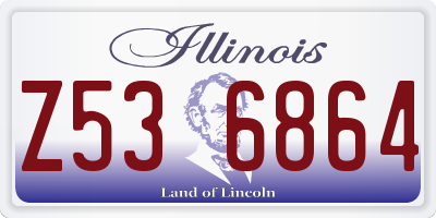 IL license plate Z536864
