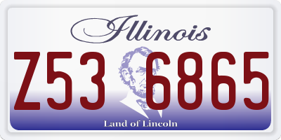 IL license plate Z536865