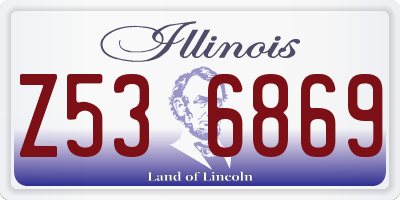 IL license plate Z536869