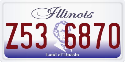 IL license plate Z536870