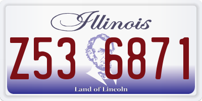 IL license plate Z536871