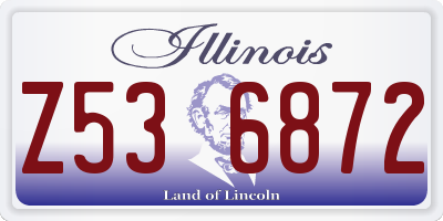 IL license plate Z536872