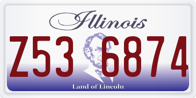 IL license plate Z536874