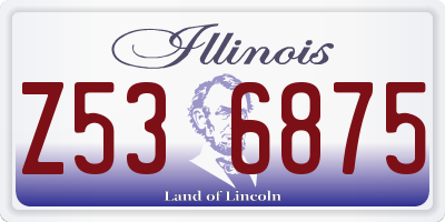 IL license plate Z536875