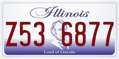 IL license plate Z536877