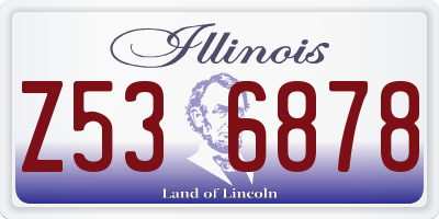 IL license plate Z536878