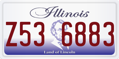 IL license plate Z536883