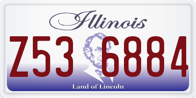 IL license plate Z536884