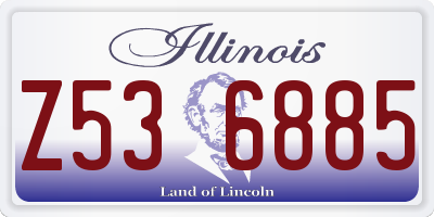 IL license plate Z536885