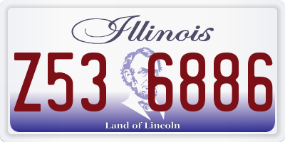 IL license plate Z536886