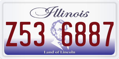IL license plate Z536887