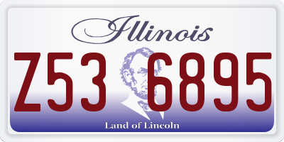 IL license plate Z536895