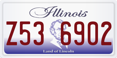 IL license plate Z536902