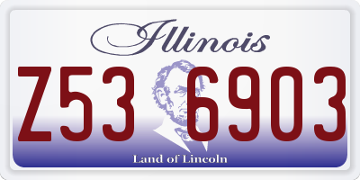 IL license plate Z536903