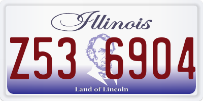 IL license plate Z536904