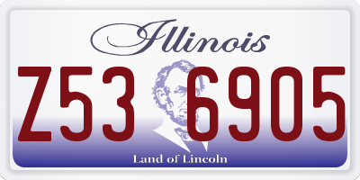 IL license plate Z536905