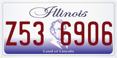 IL license plate Z536906