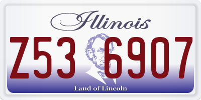 IL license plate Z536907