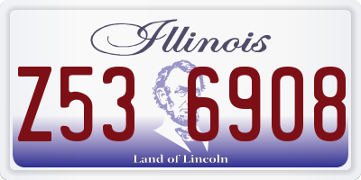 IL license plate Z536908