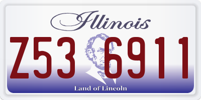 IL license plate Z536911