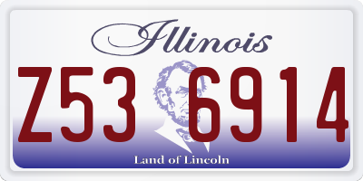 IL license plate Z536914
