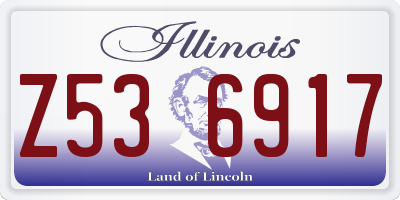 IL license plate Z536917