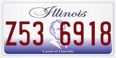 IL license plate Z536918