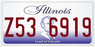 IL license plate Z536919