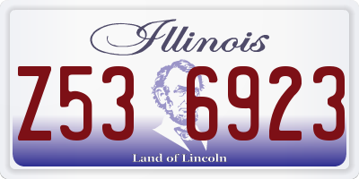 IL license plate Z536923