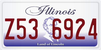 IL license plate Z536924