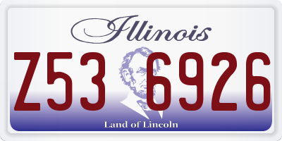IL license plate Z536926