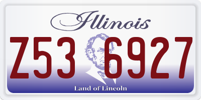 IL license plate Z536927