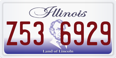 IL license plate Z536929